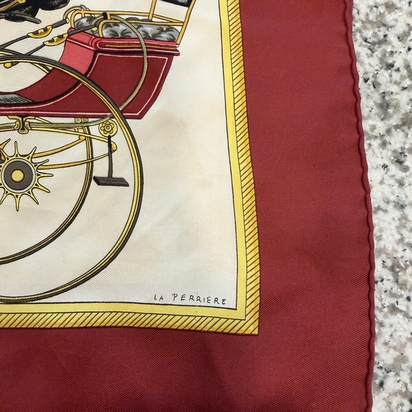 Hermès Paris Carriage Print Silk Scarf - Picture 4 of 7